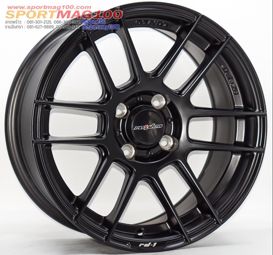 เฮียสั่งลด ล้อแม็กใหม่ LENSO RD1 4รู100 ET30 ดำด้าน 7-15นิ้ว