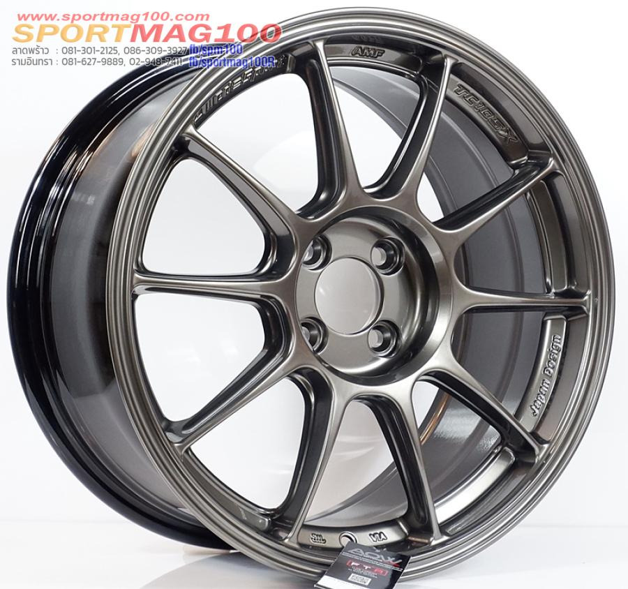  ล้อแม็กใหม่เบา Flowforming AOW TC105X 4รู100 ET35 สีEJ Titan 8-17นิ้ว 