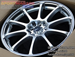 ล้อแม็ก Advan RS 107 5รู100/114 ซิลเวอร์  กว้าง7 ขอบ17นิ้ว