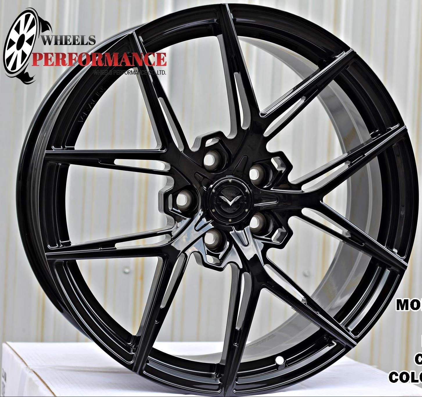ล้อแม็ก Forged V-Racing VRF503 5รู114/112 ET35 ดำแวว กว้าง8.5 ขอบ19นิ้ว 