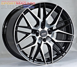 ล้อแม็กซ์ใหม่ SSW S348 Vorsteiner 4รู100 ET38 ดำหน้าเงา 8-17นิ้ว