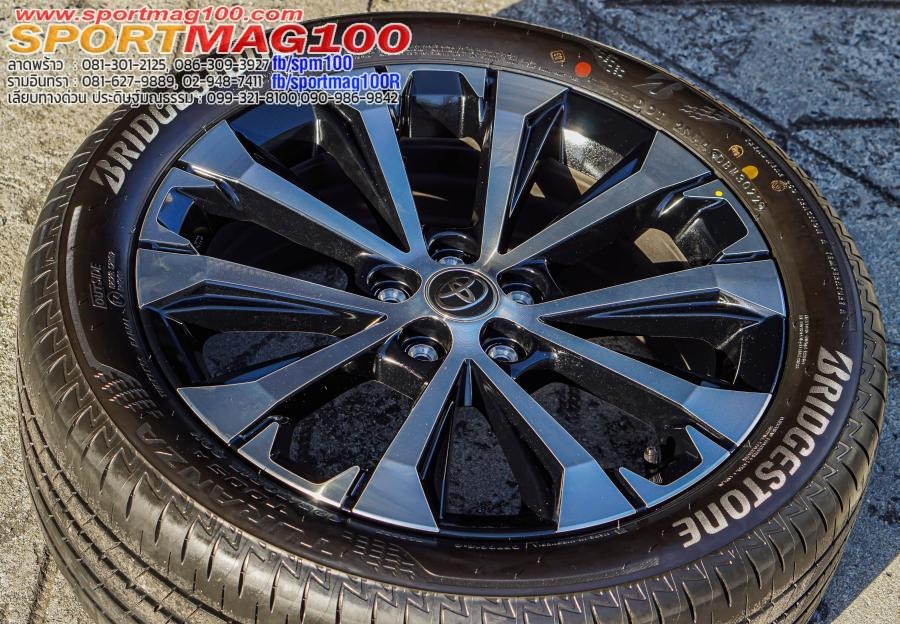 ล้อแม็กป้ายแดง Toyota Veloz 5รู100 สีดำเงา 6.5-17นิ้ว(รามอินทรา)