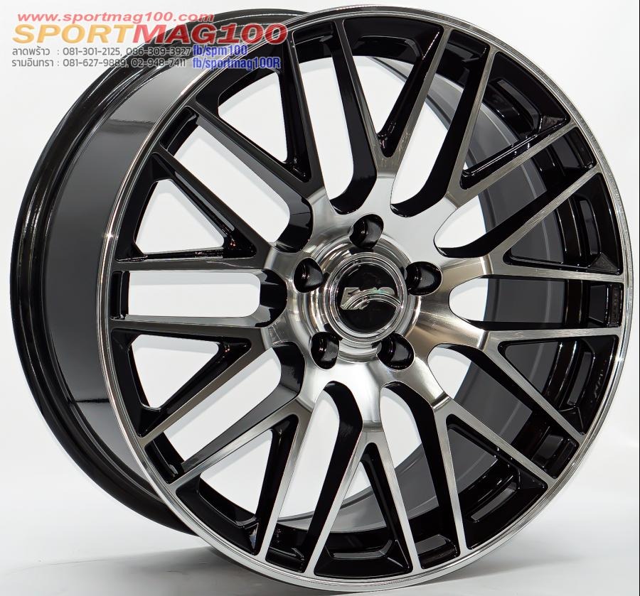 ล้อแม็กลาย BBS  L500 ขอบ18นิ้ว  5รู112/114 ET35 ดำหน้าเงา กว้าง 8.5นิ้ว 