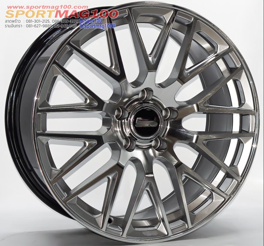 ล้อแม็กลาย BBS L500 ขอบ18นิ้ว 5รู112/114 ET35 ไฮเปอร์หน้าเงา กว้าง 8.5นิ้ว 