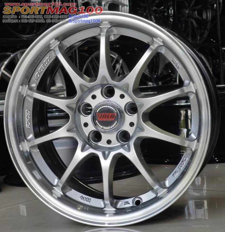 ล้อแม็ก SSW 367 CE28 5รู100 ซิลเวอร์ กว้าง7 ขอบ15นิ้ว