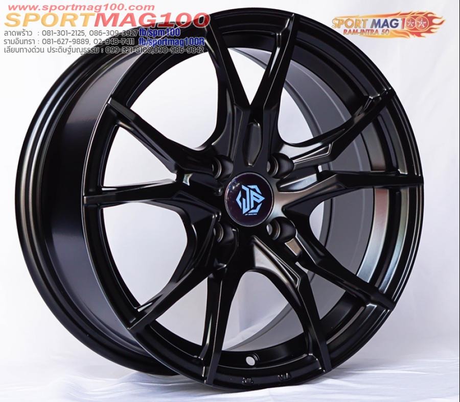 ล้อแม็กใหม่ JP Racing4 4รู100 ET35 ดำด้าน 7-15นิ้ว