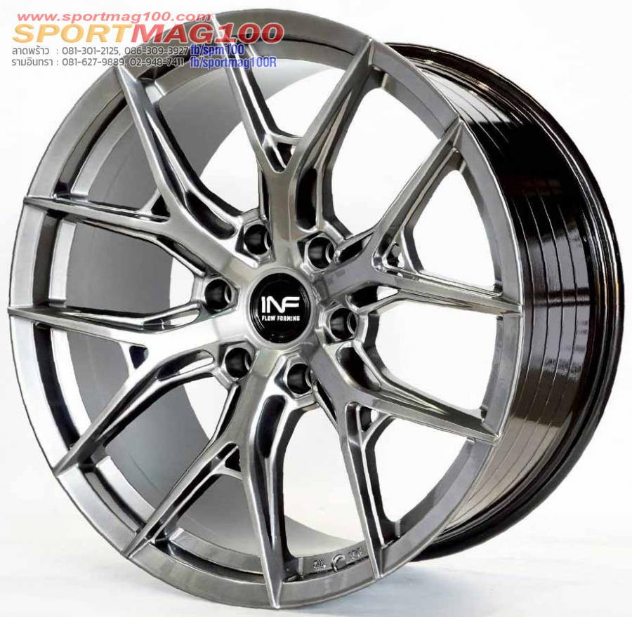 ล้อแม็กใหม่เบา FlowForming Inferno AJC01 6รู139 ET15 ไฮเปอร์แบล็ค กว้าง9.5 ขอบ20นิ้ว