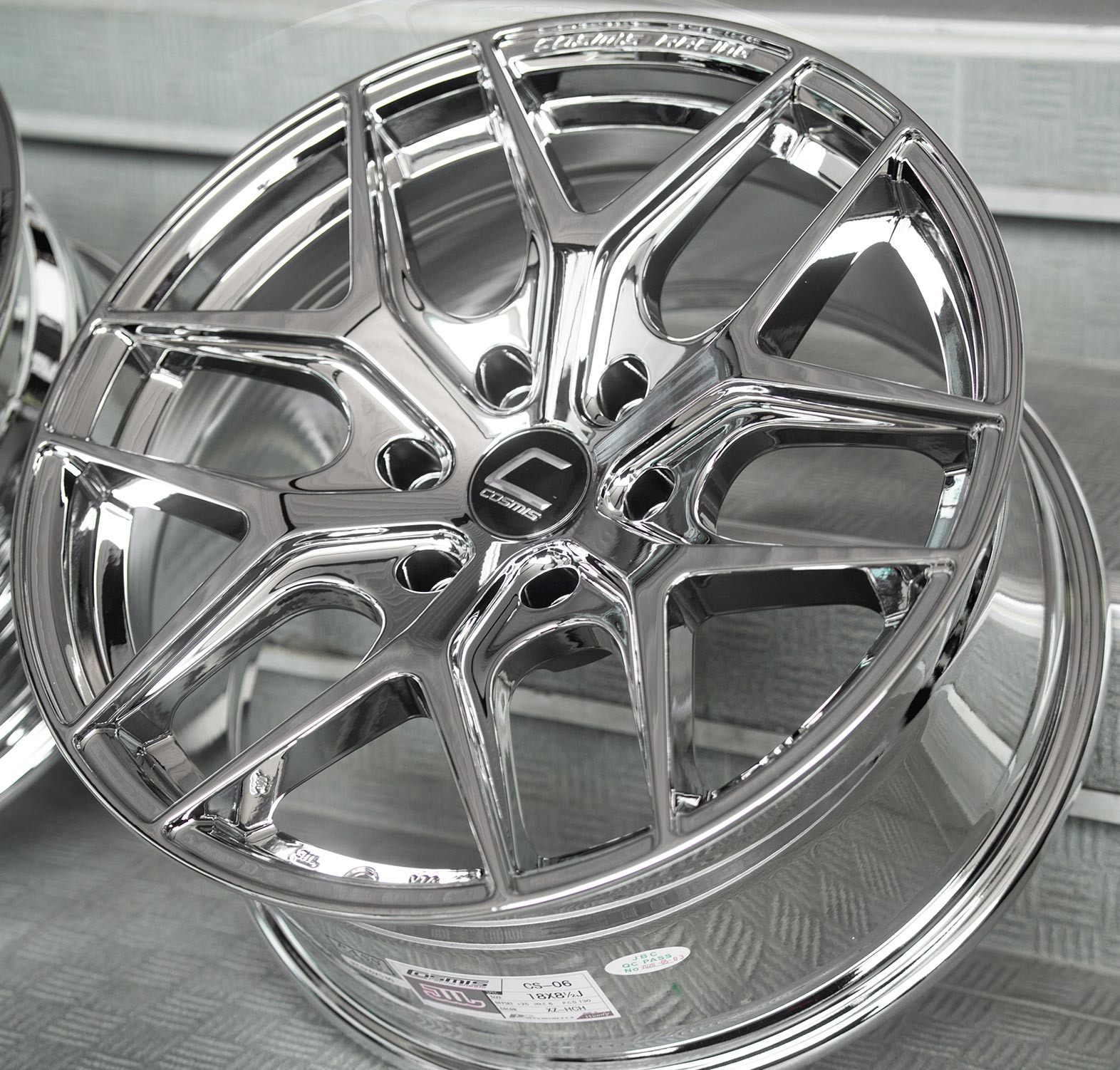 ล้อแม็ก Cosmis CL-06 6รู130 ET25 โครเมียม กว้าง8.5 ขอบ18นิ้ว