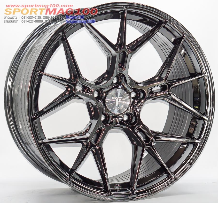 ล้อแม็ก Flowforming Flotec F125 5รู112/114 ET42 แบล็คโคม ล้อหน้า8.5 ล้อหลัง9.5 ขอบ19นิ้ว 