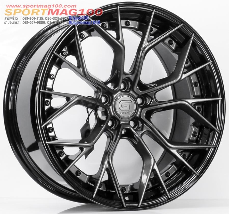 ล้อแม็กแท้2ชิ้น G-Forged GF09 5รู114 สีDarkGMglossBlack ET32-40 F8.5 R10-20นิ้ว
