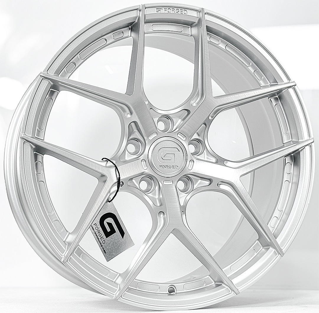ล้อแม็กแท้ G-Forged GF01M 5รู114.3/112 สีBrushSilverMatt 8.5-18นิ้ว