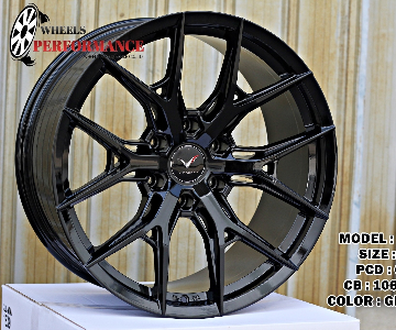 ล้อแม็ก Wheelperformance WR386 6รู139.7 Offset15 สีดำแวว กว้าง9.5 ขอบ20นิ้ว