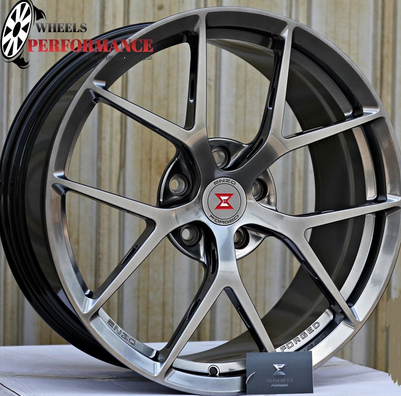 ล้อแม็ก Forged ENZO EZ07 5รู120 ET38 ไฮเปอร์แบล็ค กว้าง9 ขอบ19นิ้ว