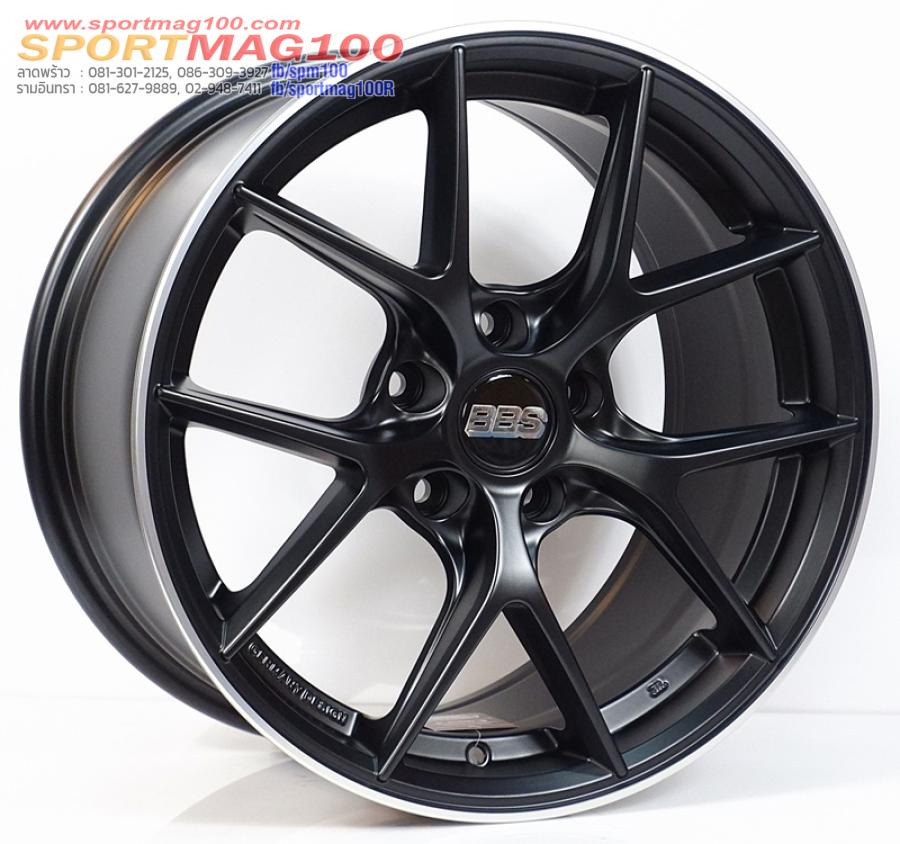 ล้อแม็กใหม่เบา Flowforming CIR 5รู114 ET35 สีดำด้านขอบเงา 8.5-17นิ้ว
