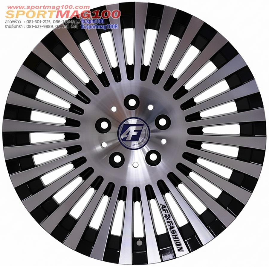 ล้อแม็กซ์ใหม่ AF P1156 5รู114 สีดำหน้าเงา 7.5-17นิ้ว 