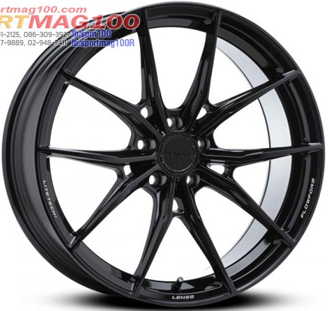 ล้อแม็กใหม่ FlowForming Lenso VENOM VNB LITETECH+ 5รู114 ET35 ดำเงา 7-17นิ้ว