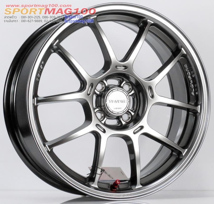ล้อแม็ก FlowForming Lenso V1N LITETECH+ ขอบ16นิ้ว 4รู100 Offset35 ไฮเปอร์แบล็ค กว้าง 7นิ้ว (6.04 กิโล)