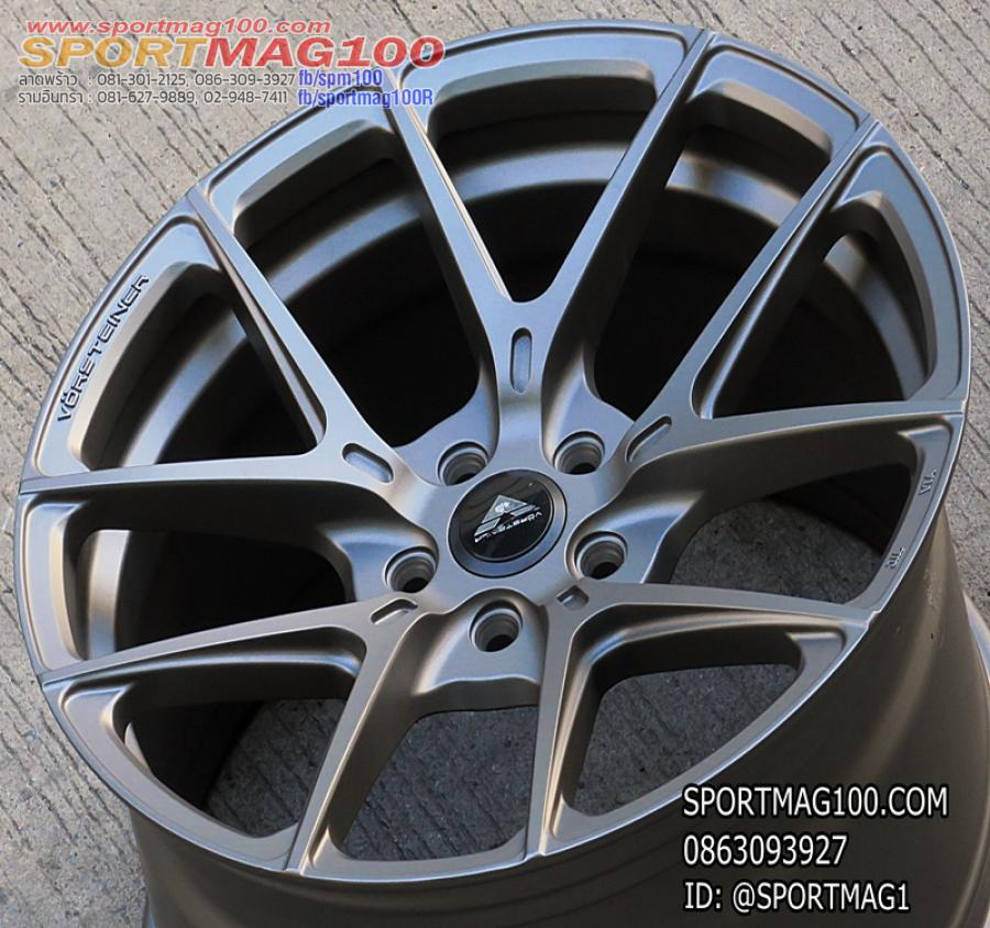 ล้อแม็กมือสอง แท้ Vorsteiner vff-101 5รู112 สีเทา กว้าง F8.5 R9.5 ขอบ19(ลาดพร้าว)