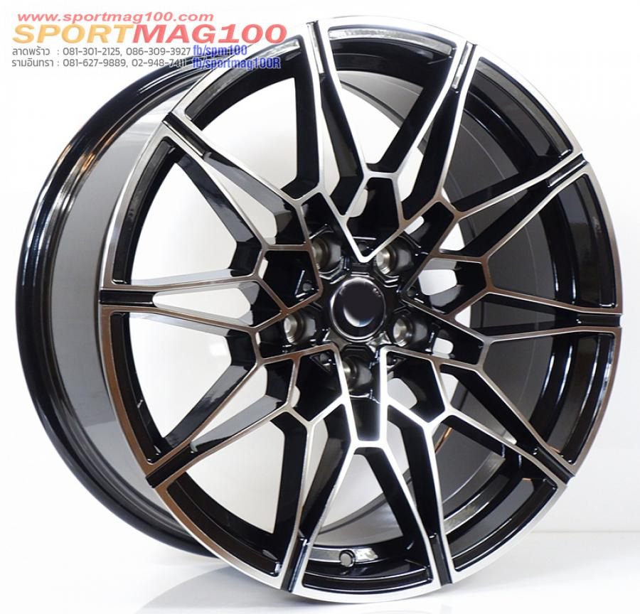 ล้อแม็กใหม่ New Series M4 5รู120 ดำหน้าเงา Offset30-35 กว้างF8 R9 ขอบ19
