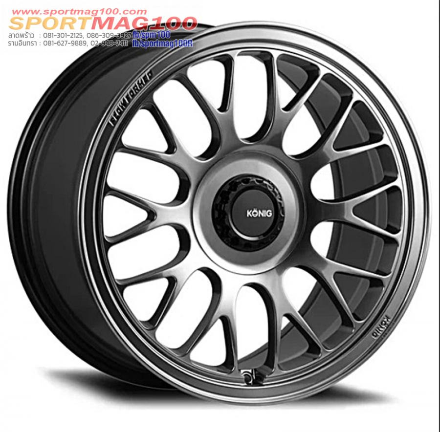ล้อแม็กใหม่แท้ USA Konig MRK1 5รู100 สีHyperCarbon Offset36 กว้าง8 ขอบ17