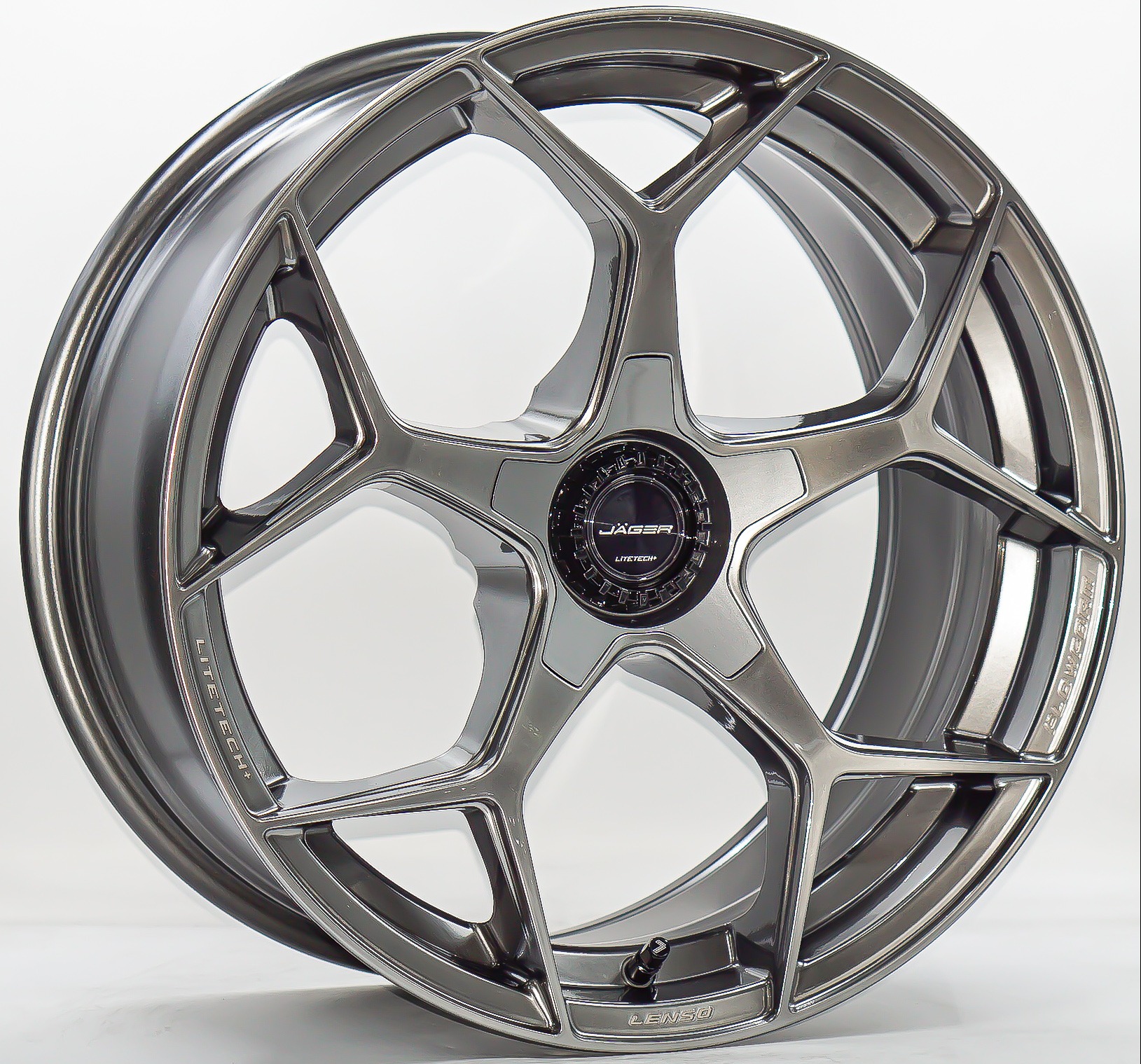 ล้อแม็กใหม่ FlowForming Lenso Jager VAMOS5 LITETECH+ ขอบ18นิ้ว 5รู114.3 สีไฮเปอร์แบล็ค กว้าง 8.5นิ้ว ET35