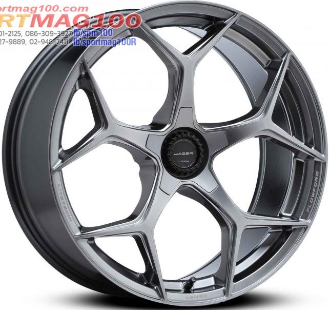 ล้อแม็กใหม่ FlowForming Lenso Jager VAMOS5 LITETECH+ ขอบ18นิ้ว 5รู114.3 สีไฮเปอร์แบล็ค กว้าง 8.5นิ้ว ET35