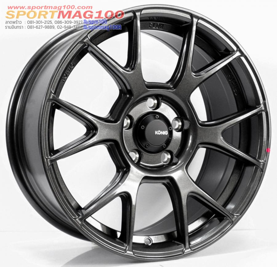 ล้อแม็กซ์ใหม่  FlowForming Konig N636 5รู114.3  Offset40 สีกันเมทาลิก กว้าง8 ขอบ17