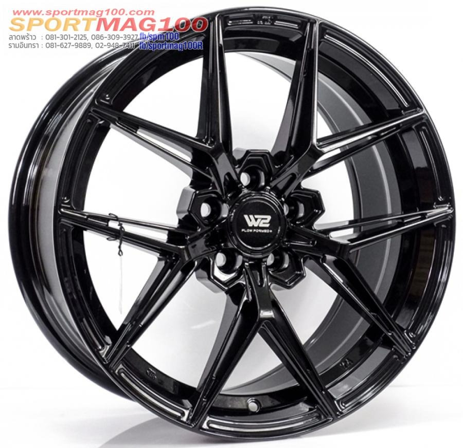 ล้อแม็กใหม่เบา Flowforming WFF-X 5รู100 สีCrystalBlack Offset35 กว้าง8 ขอบ17