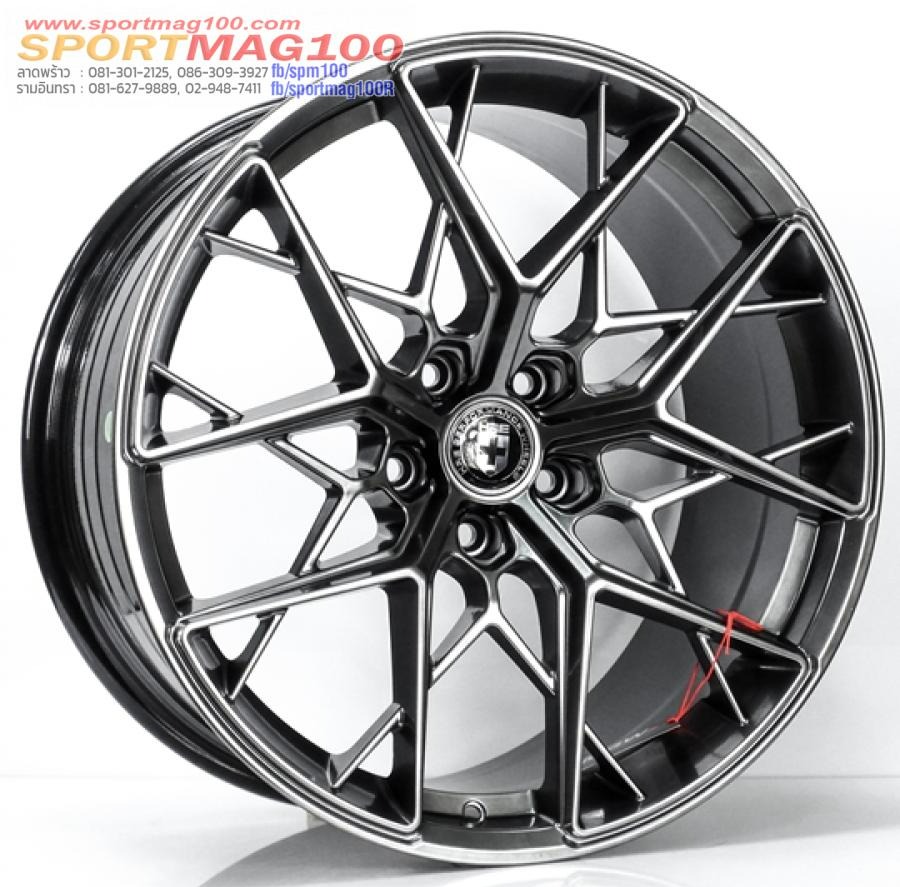 ล้อแม็กใหม่เบา MGW HRE Flowforming 5รู112 ไฮเปอร์แบล็ค Offset35-38 กว้างF8.5 R9.5 ขอบ19