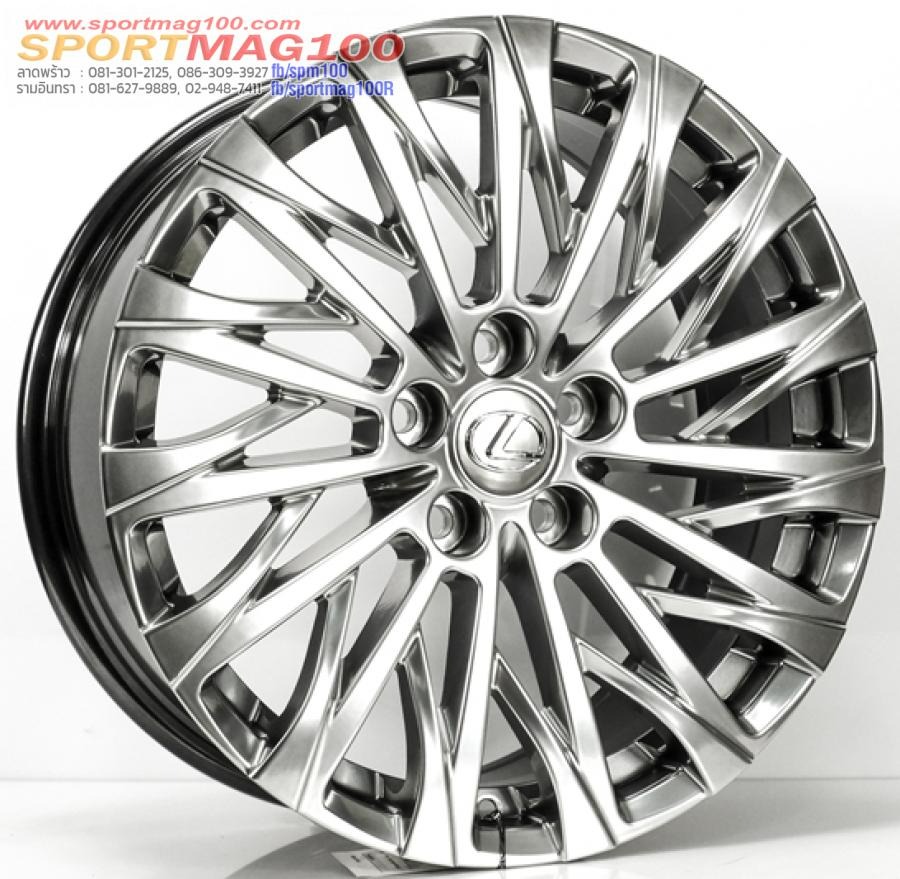 ล้อแม็กใหม่ Toyota Lexus สีไฮเปอร์แบล็ค 5รู114.3 Offset35 กว้าง8 ขอบ18