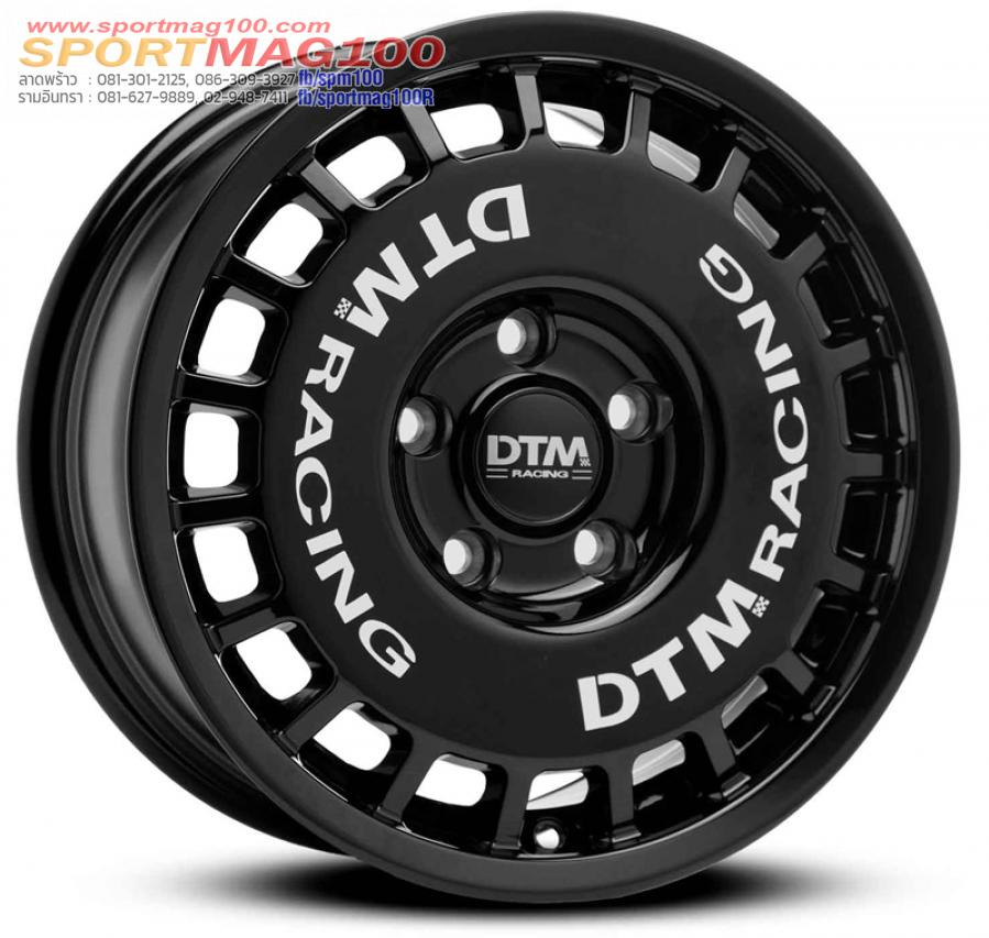 ล้อแม็ก Lenso DTM 5รู1114.3 สีดำเงา กว้าง7นิ้ว Offset38 ขอบ15