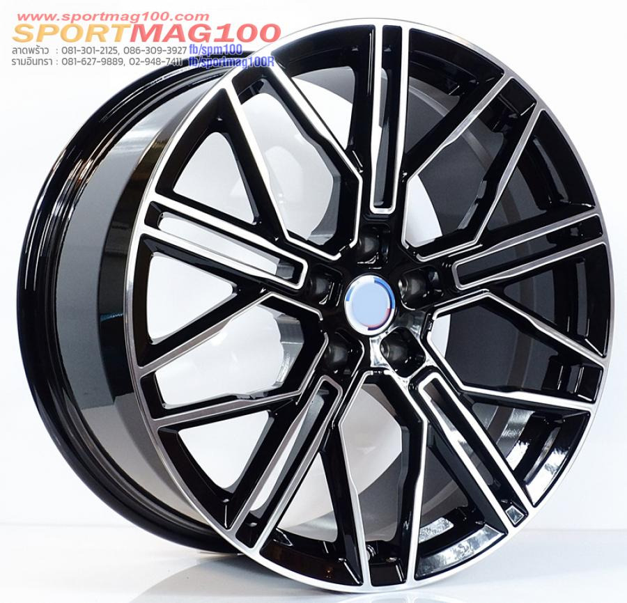 ล้อแม็กใหม่ Forged Msport 5รู112 ดำมิลลิ่ง Offset25-38 กว้างF8.5 R9.5 ขอบ19