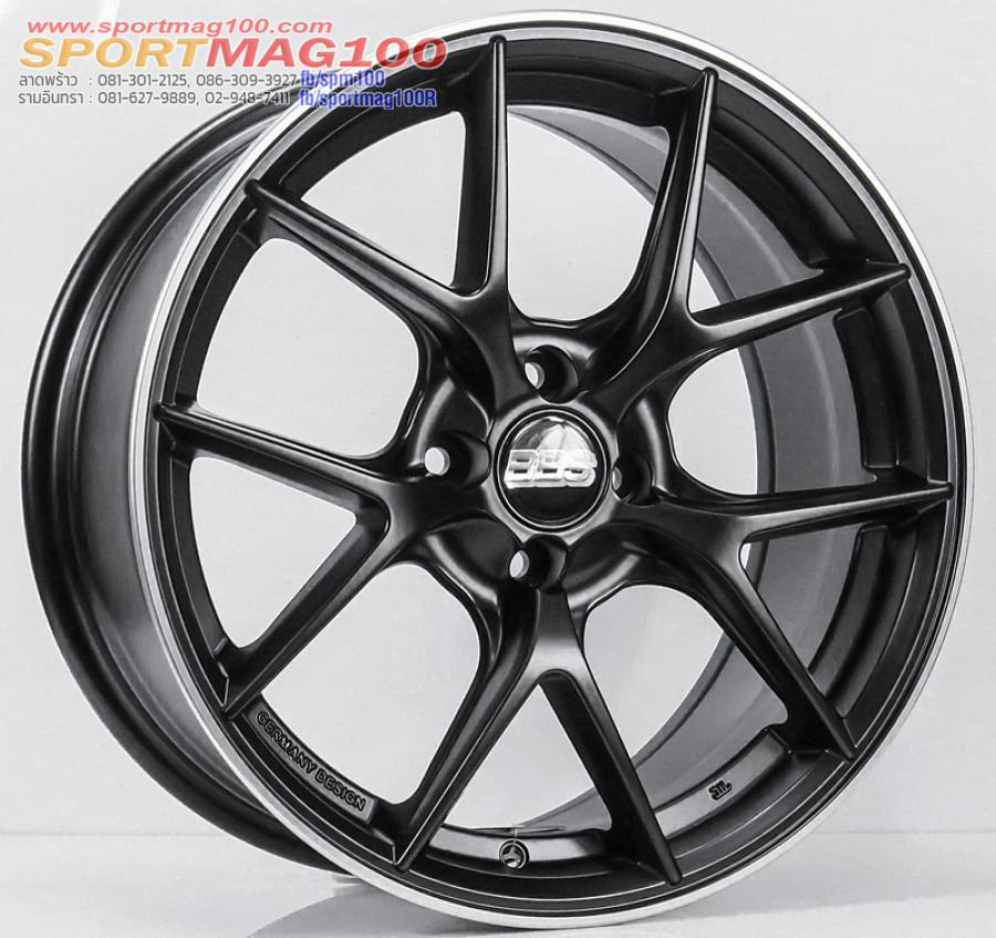 ล้อแม็กใหม่เบา Flowforming CIR 4รู100 Offset35 สีดำด้านขอบเงา กว้าง8 ขอบ17นิ้ว