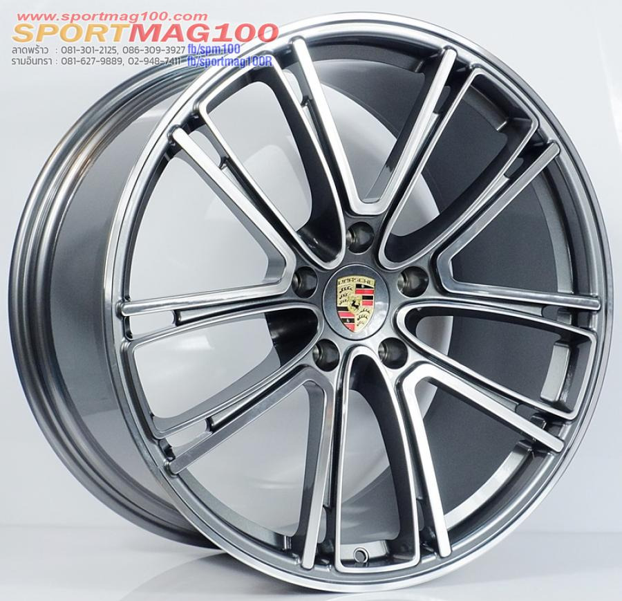 ล้อแม็กเบาสุด FORGED Porsche D5014 5รู130 Offset46-58 สีดำหน้าเงา กว้างF9.5 R11 ขอบ21