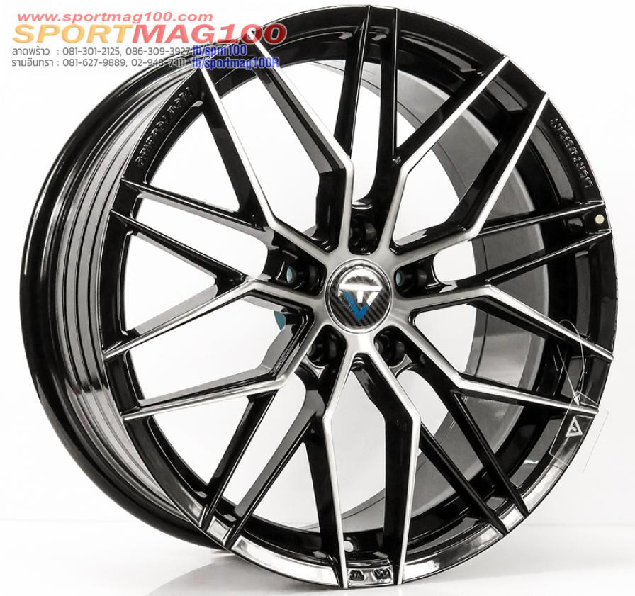 ล้อแม็กใหม่เบา FlowForming VLF06 5รู114/112 Offset38 ดำหน้าเงา เพียง4900 กว้าง8 ขอบ18