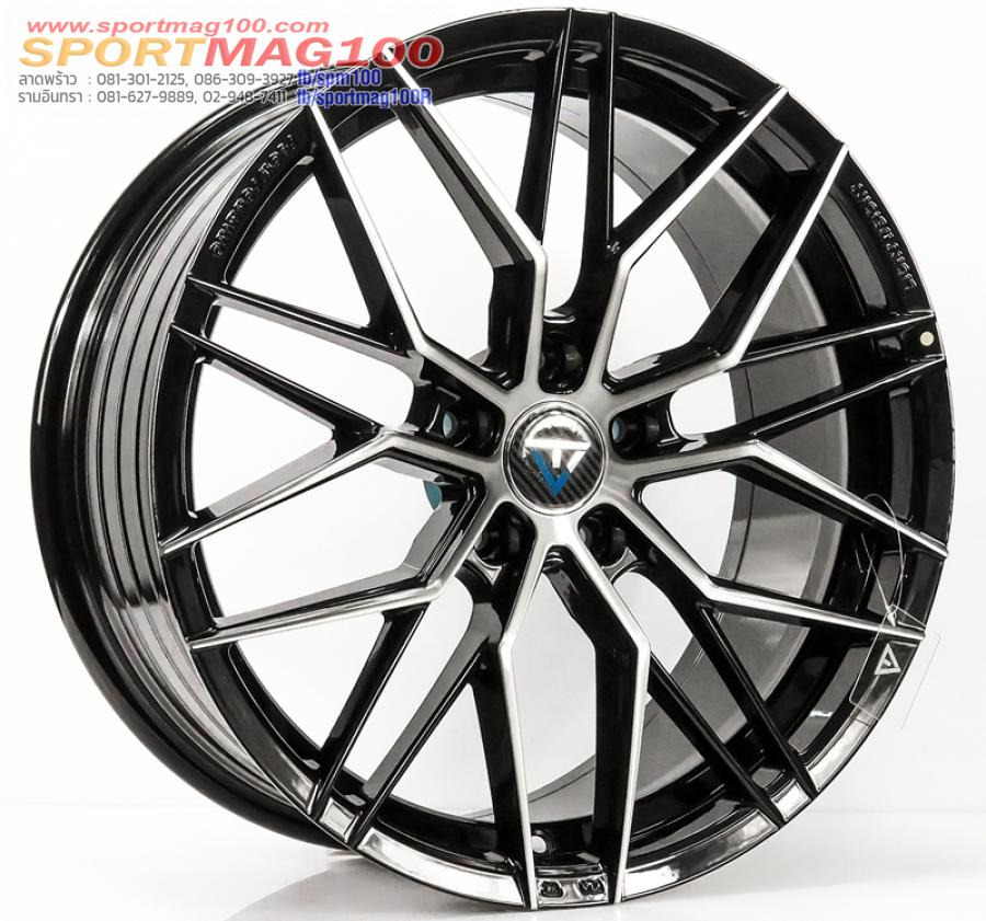 ล้อแม็กใหม่เบา FlowForming VLF06 5รู112/114 Offset38 ดำหน้าเงา เพียง4900 กว้าง8 ขอบ18