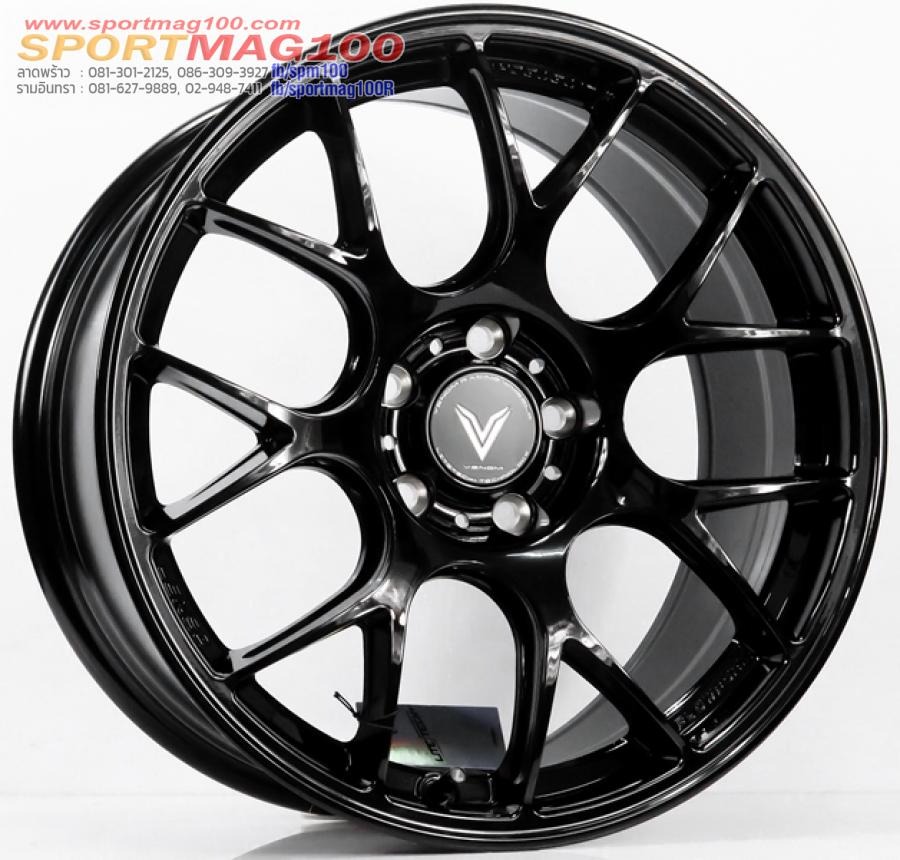 ล้อแม็กใหม่ FlowForming Lenso Eurospeed Litetech+ 5รู114.3 สีดำเงา Offset35 กว้าง 8.5นิ้ว ขอบ 18นิ้ว