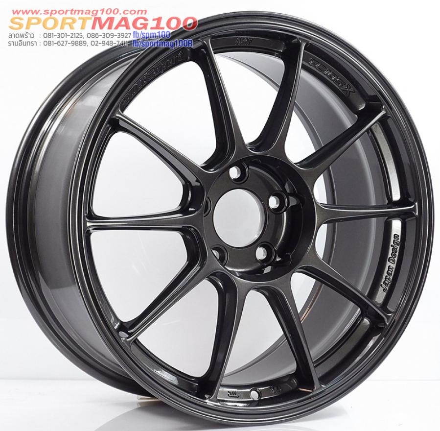 ล้อแม็กใหม่เบา Flowforming AOW TC105X 5รู114 Offset32 สีดาร์คกัน กว้าง 8.5นิ้ว ขอบ 17นิ้ว