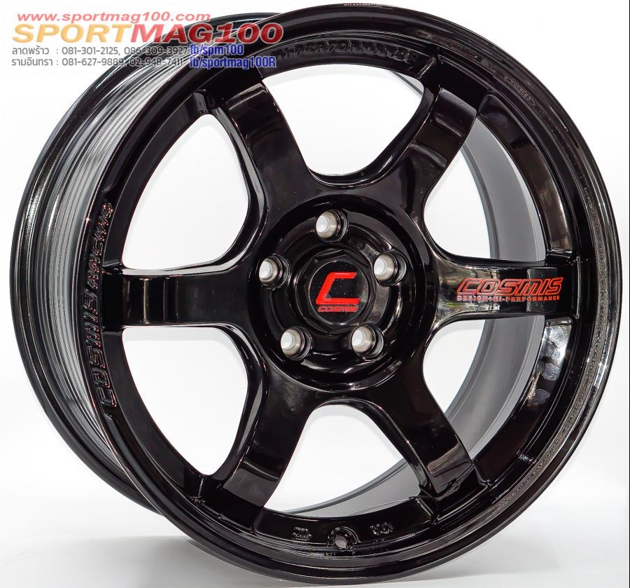 ล้อแม็กใหม่ FlowForming Cosmis RG-06SNE ขอบ18นิ้ว กว้าง9นิ้ว 5รู114.3 สีดำเงา ET25