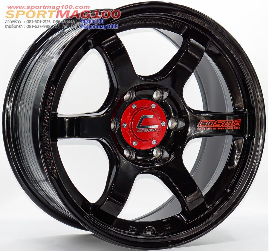 ล้อแม็กใหม่ FlowForming Cosmis RG-06SNE ขอบ18นิ้ว กว้าง9นิ้ว 5รู114.3 สีดำเงา ET25