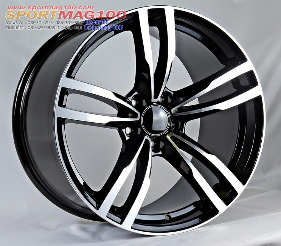ล้อแม็กใหม่ M Sport 5รู120 สีดำหน้าเงา Offset35 กว้าง 8นิ้ว ขอบ 18นิ้ว