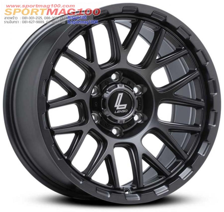 ล้อแม็ก Lenso Max Cezar ขอบ 18 6รู139 กว้าง 9นิ้ว Offset12 สีดำด้าน