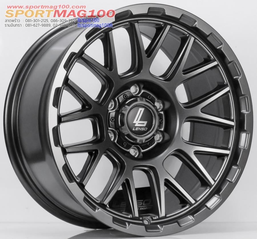 ล้อแม็ก Lenso Max Cezar ขอบ 18 กว้าง 9นิ้ว 6รู139 Offset12 สีเทากันด้าน