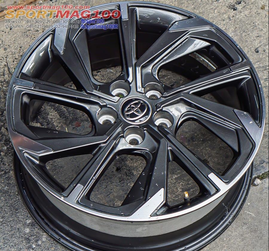 ล้อแม็กมือสอง Toyota Corolla Cross ขอบ18นิ้ว กว้าง7นิ้ว 5รู114.3 Offset40 สีเทาหน้าเงา (รามอินทรา)