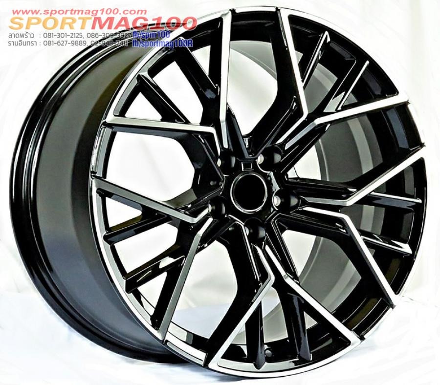 ล้อแม็กใหม่ Msport W727 ขอบ 20 5รู112 กว้าง F8.5 R9.5 ET28-40 สีดำหน้าเงา