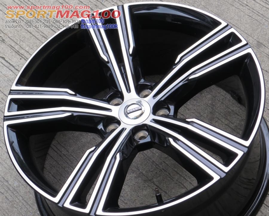 ล้อแม็กแท้มือสอง Volvo S60 ขอบ 19 กว้าง 8นิ้ว 5รู108 Offset42 สีดำหน้าเงา(ลาดพร้าว)