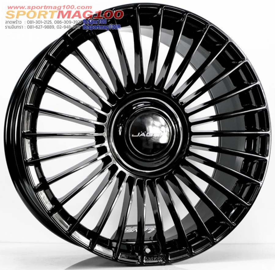 ล้อแม็ก Lenso Jager Crown Litetech+ Flowforming ขอบ 20 กว้าง 9นิ้ว 5รู108/120 Offset35 สีดำเงา