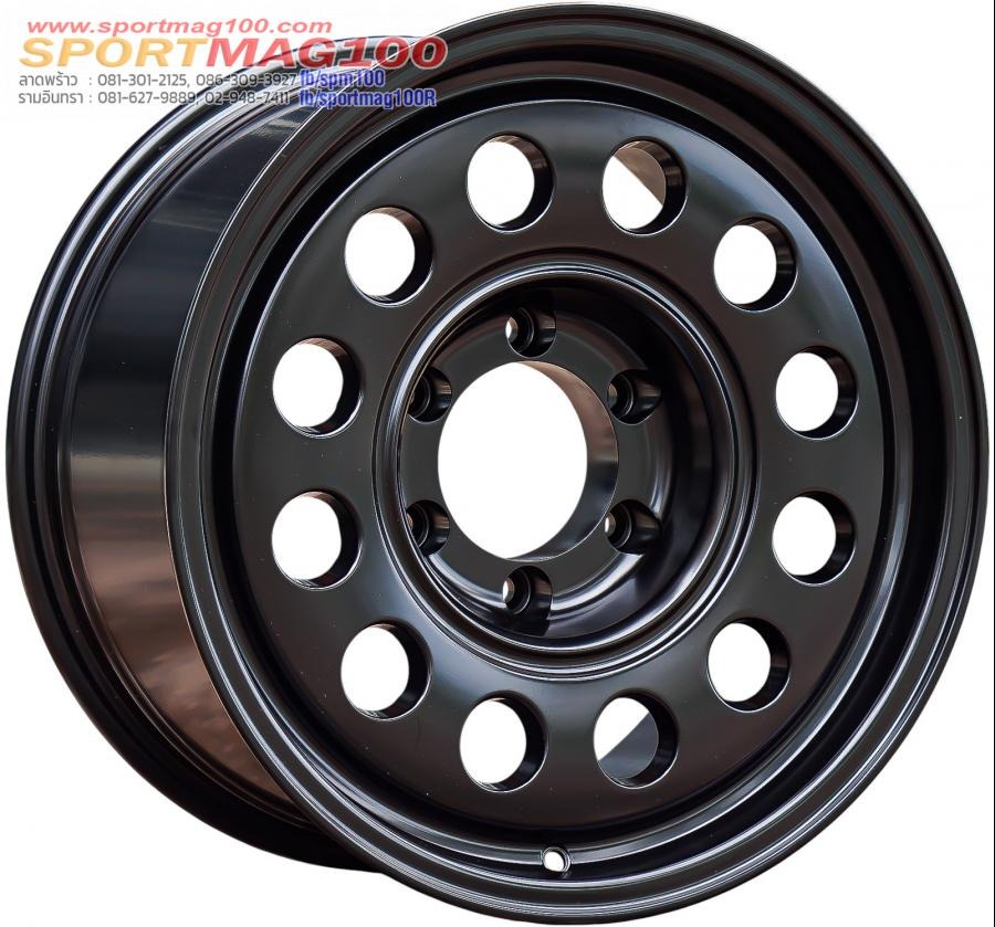 ล้อทรงลุง JAOS 6รู139.7 ET0 สีดำ กว้าง8.5 ขอบ17นิ้ว