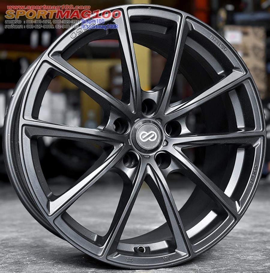 ล้อแม็กมือสองแท้ Enkei SC50 ขอบ 18 กว้าง 8นิ้ว 5รู114.3 Offset35 สีดำด้าน(ลาดพร้าว)