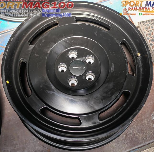 ล้อแม็กติดรถ Chery V23 ขอบ19 5รู108 ดำด้าน กว้าง 7.5 Offset43 (รามอินทรา) ล้อแม็กติดรถ Chery V23 ขอบ19 5รู108 ดำด้าน กว้าง 7.5 Offset43 (รามอินทรา)
